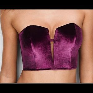 Victoria’s Secret Velvet Bustier/Corset